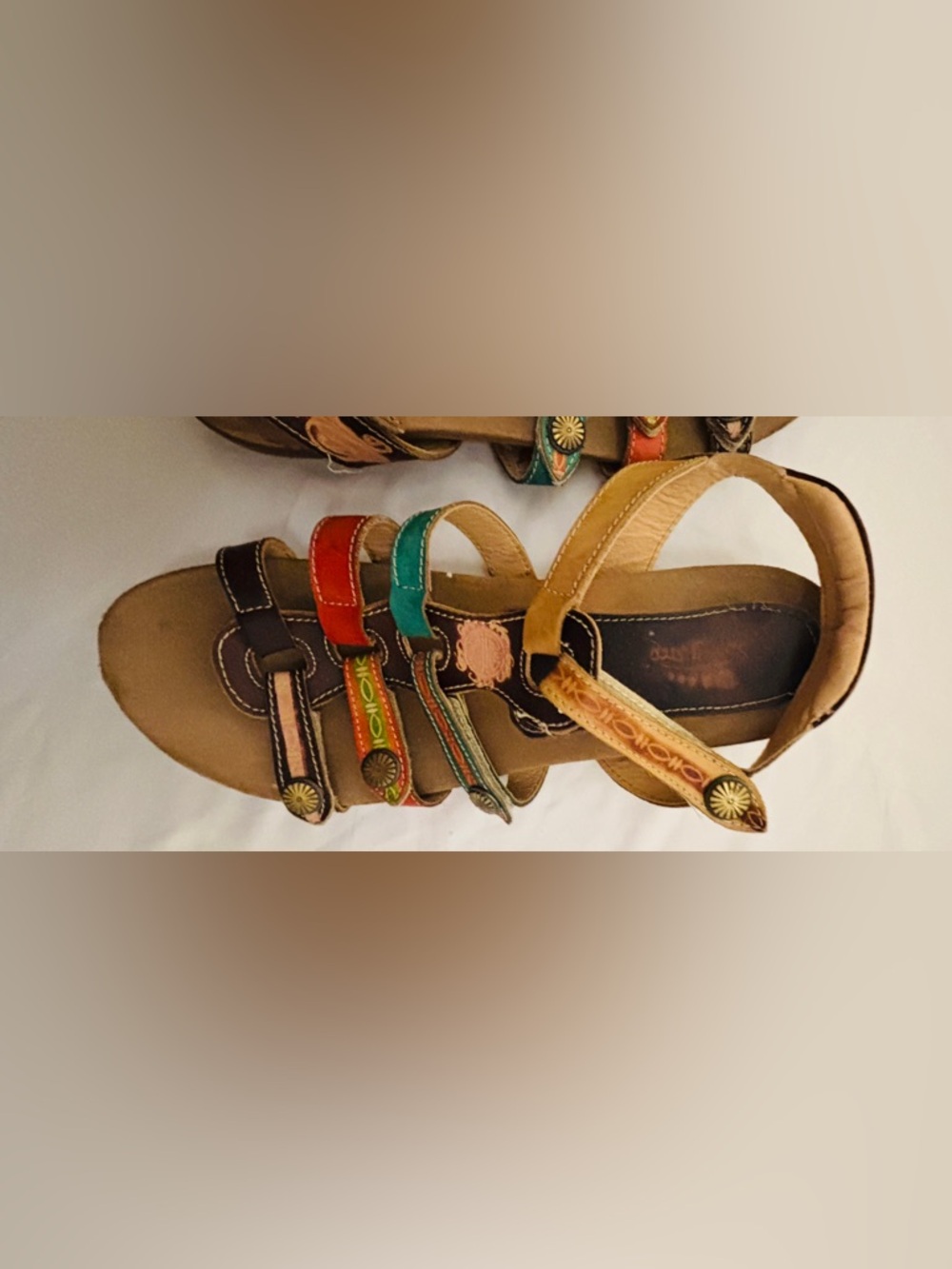Spring Step L’Artiste Nadra Gladiator Multicolor Sandals Women’s Size 41 US 9 - Picture 7 of 8